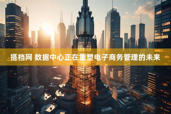 搭档网 数据中心正在重塑电子商务管理的未来
