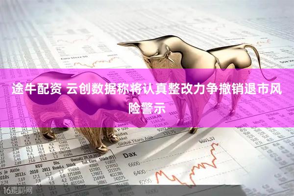 途牛配资 云创数据称将认真整改力争撤销退市风险警示